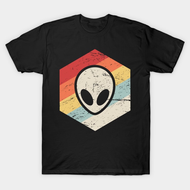 Retro Vintage Conspiracy Theory Alien UFO T-Shirt by MeatMan